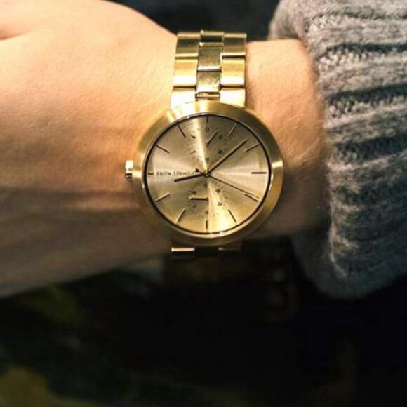 NEW Michael Kors MK3593 Gold Garner Watch - Picture 3 of 4